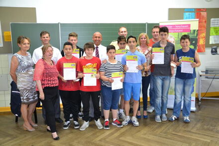 Abschlussveranstaltung Georg Holzbauer Schule 2014