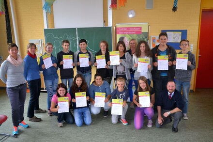 Abschlussveranstaltung Mittelschule Schlössleinsgasse 2014