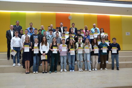 Abschlussveranstaltung der Städt. Wirtschaftsschule, der Johann-Steingruber-RS, und dem Theresien-Gymnasium in Ansbach 2023